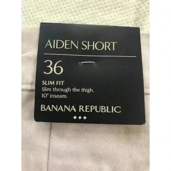 Banana Republic Aiden Slim Fit Khaki Shorts 10" inseam NWT*** Sz 36 - Picture 6 of 6